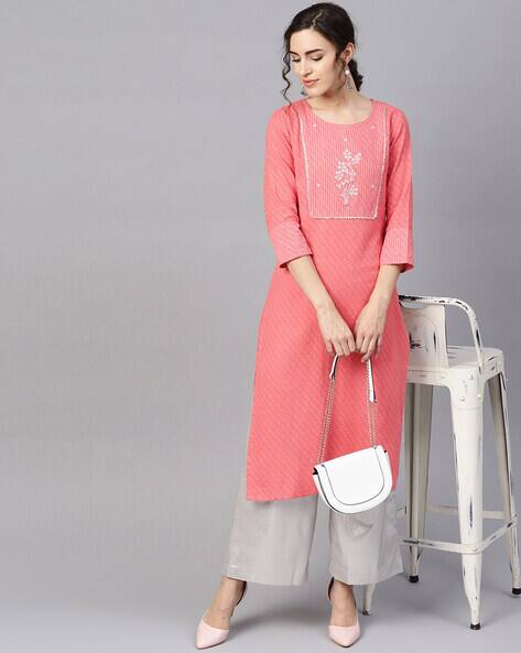 Pink Kurtas for Women by Jaipur Kurti 