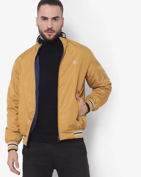 Slim Fit Zip-Front Reversible Jacket