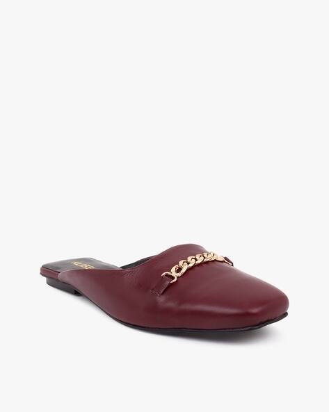 Shoe-Style Slip-On Flat Sandals