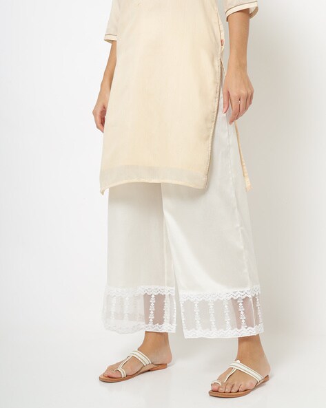 Mid-Rise Palazzo Pants with Insert Pockets Price in India