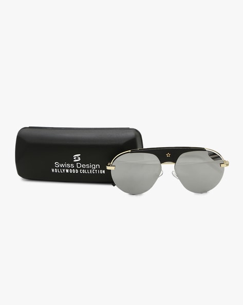 Buy Silver-Toned Sunglasses for Men by Swiss Design Online