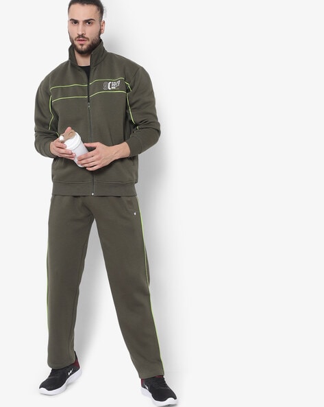 mens green tracksuit set