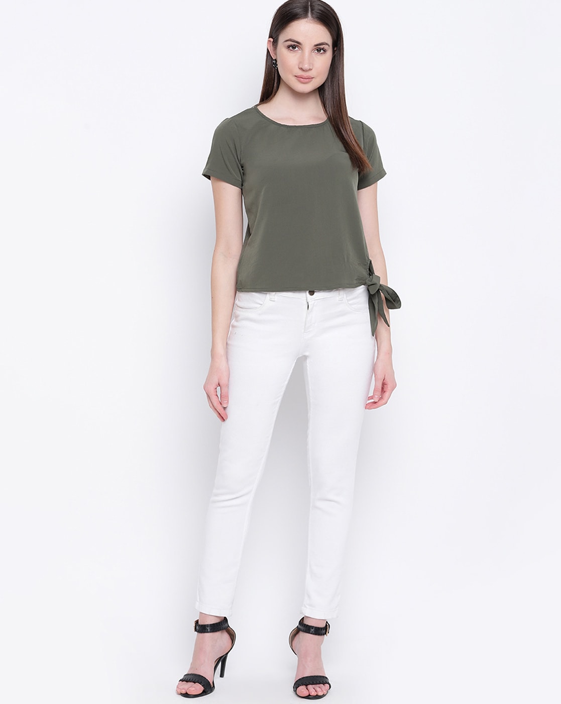 Buy Sea Green Tops for Women by Mayra Online