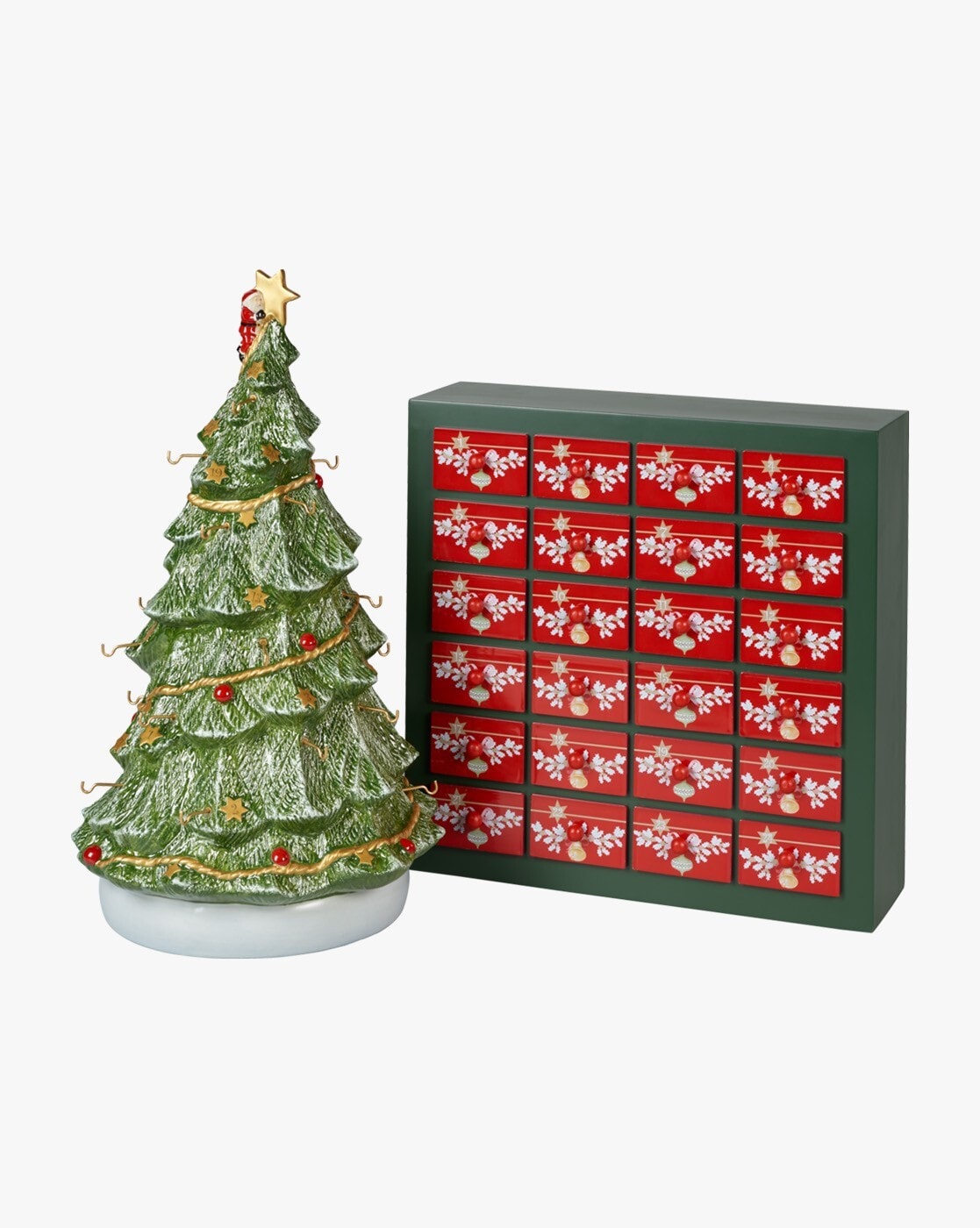 Buy VILLEROY & BOCH Christmas Toys Memory Advent Calender Set with Tree 26  Pieces | Multicoloured Color Home & Kitchen | AJIO LUXE