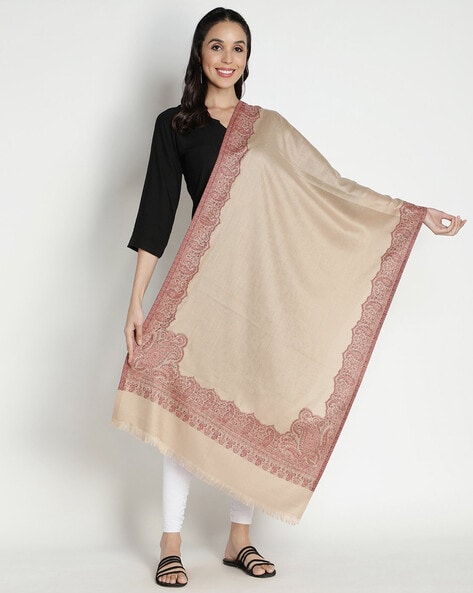 Stole with Woven Border Price in India