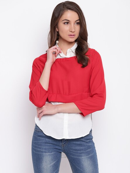 Buy Red Tops for Women by Mayra Online
