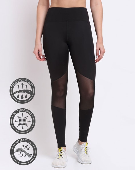 Buy F Fashiolcom High Waist Regular Fit Yoga Pants  Tights for Women  Workout with Mesh Insert Legging Tummy Control Yoga Tights Online at Best  Prices in India  JioMart