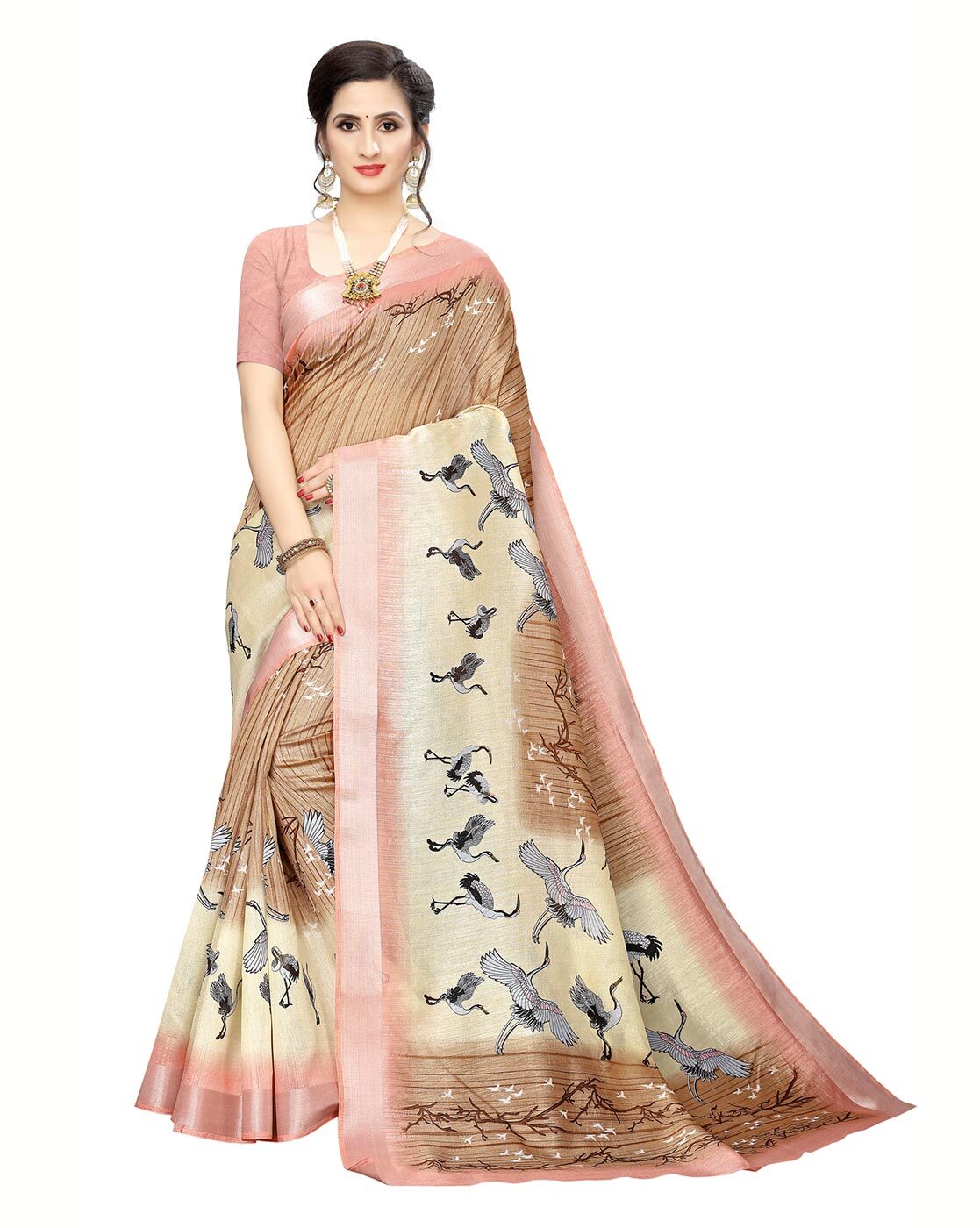 Buy BAPS Self Design, Woven, Embellished, Solid/Plain Daily Wear Cotton  Blend, Art Silk Green Sarees Online @ Best Price In India | Flipkart.com