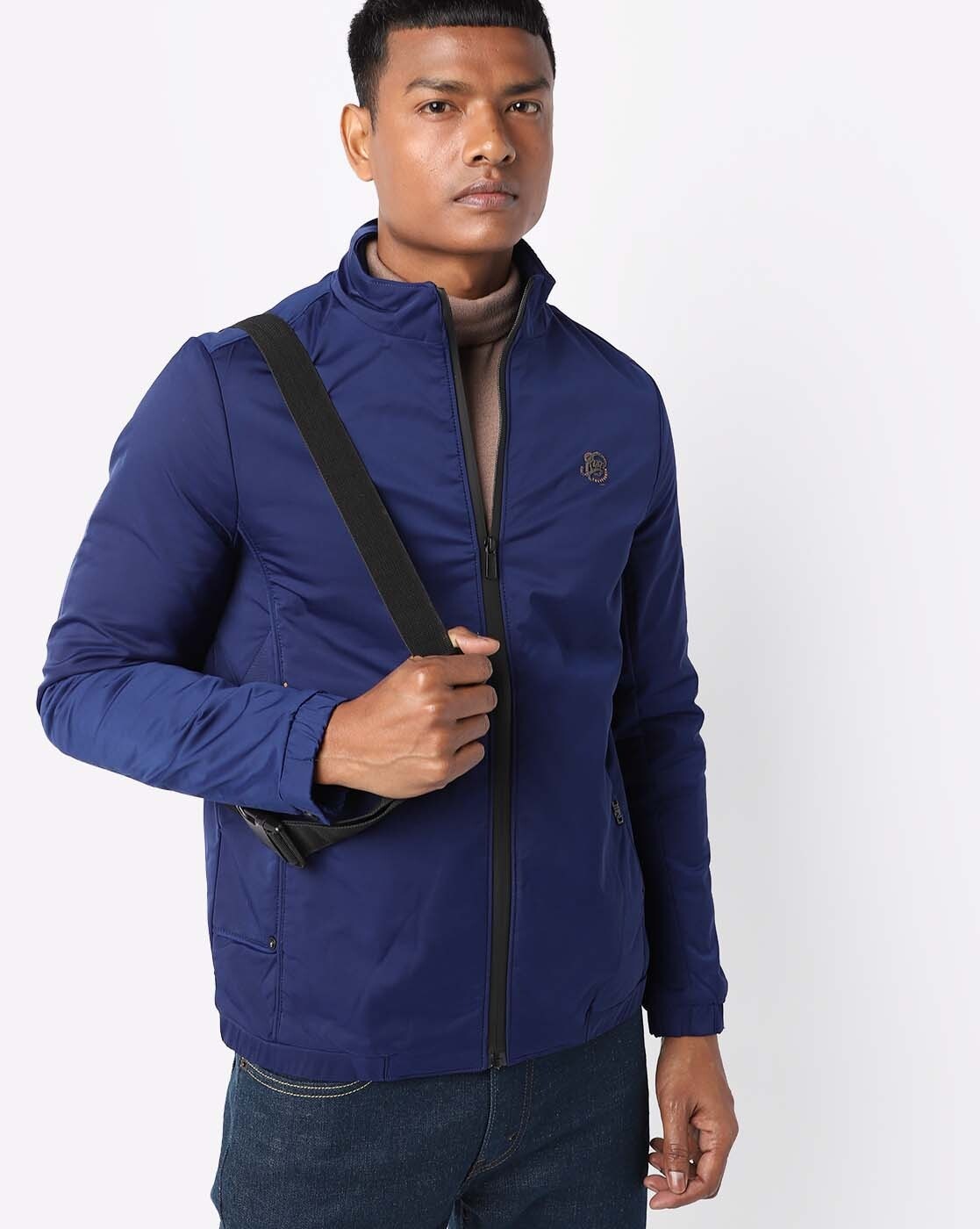 Royal blue harrington on sale jacket