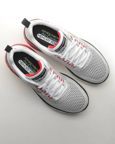 Glide-Step Sport Wave Heat Textured Lace-Up Casual Shoes