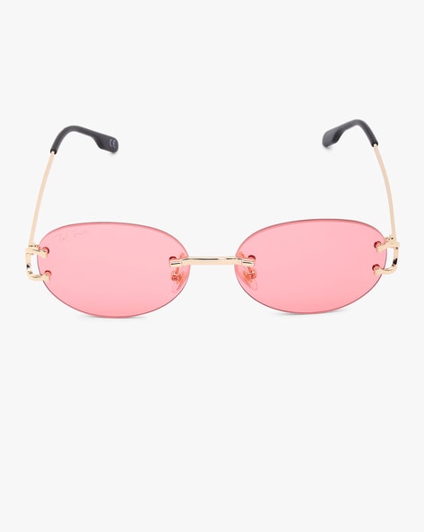 Mens Vintage Rimless Pink Lens Sunglasses With Gold Metal Cut Lens, Pink  Gradient, UV400 Protection, And Case Summer Fashion Eyewear From Jenlsky,  $46.03 | DHgate.Com