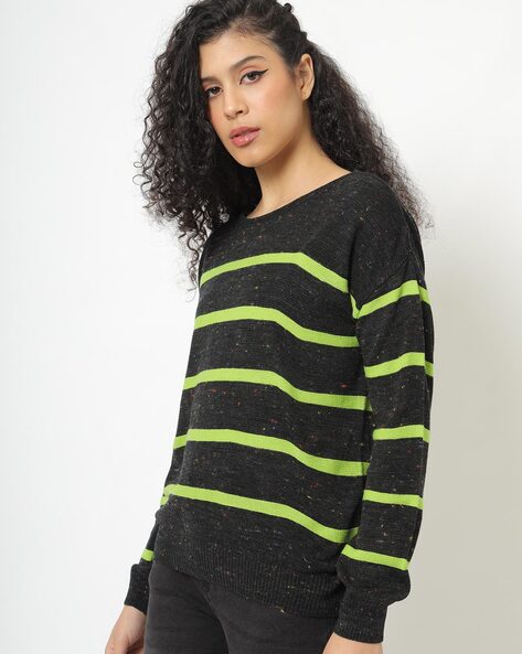 Species Striped Boat-Neck Pullover