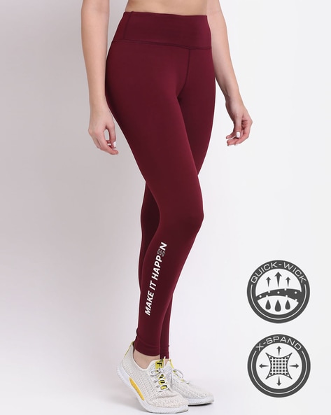 GYM RAINBOW Women's Workout Leggings with Pockets, High Waisted Squat Proof  Tummy Control Yoga Pants(Deep Rose,X-Small) at Amazon Women's Clothing store