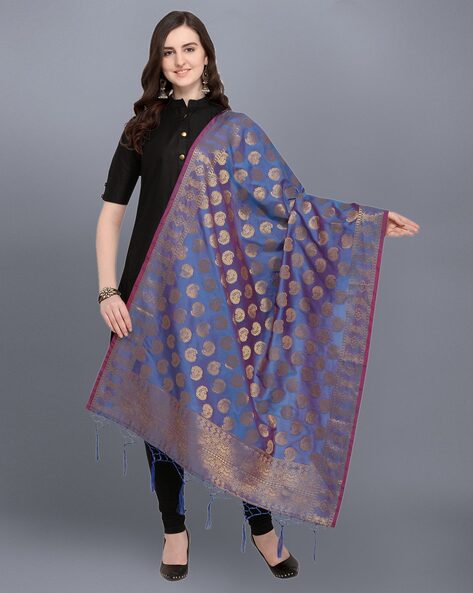 Paisley Pattern Dupatta with Fringes Price in India
