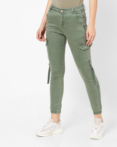 Soft Surroundings Green Cupro Cargo Pants Size PXS