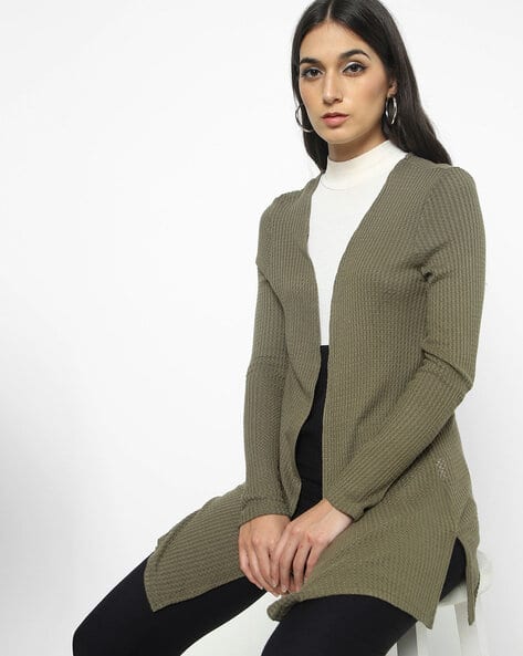 Buy Khaki Sweaters Cardigans for Women by Hailys Online