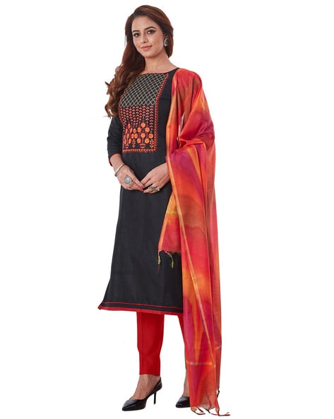 3-Piece Unstitched Dress Material Price in India