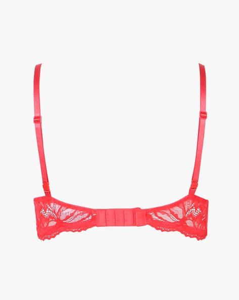 Lightly Padded Underwired Lace Bra