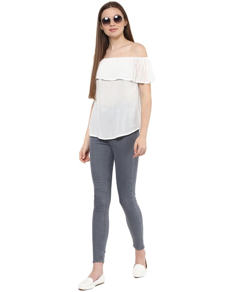 Buy White Tops for Women by Mayra Online