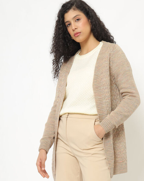 Beige hotsell open sweater