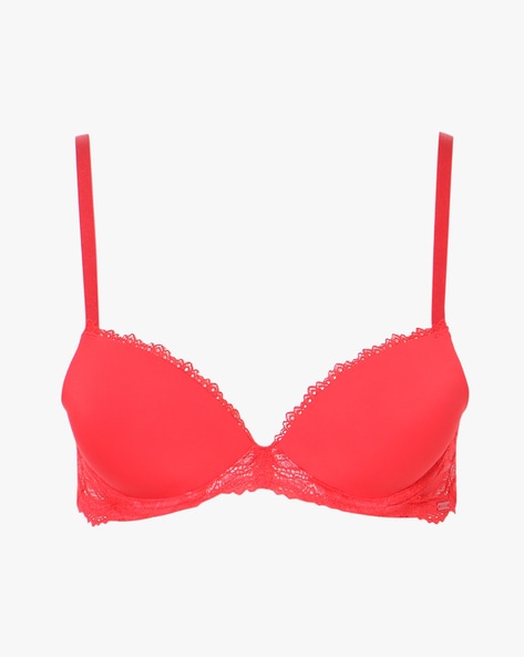 Lightly Padded Underwired Lace Bra