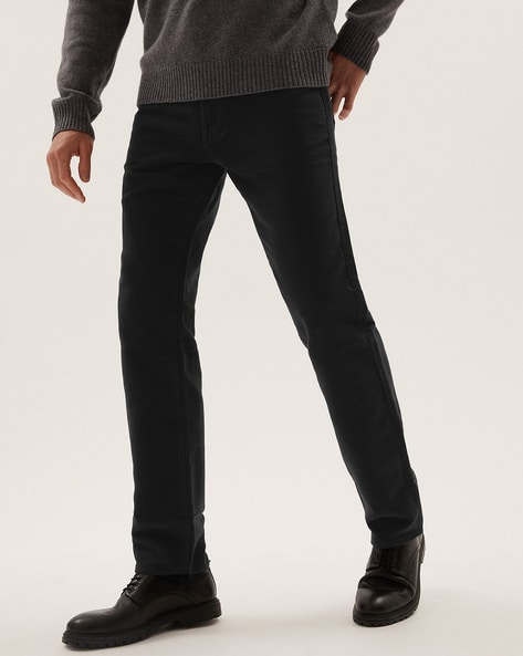 Buy Black Trousers & Pants for Men by Marks & Spencer Online