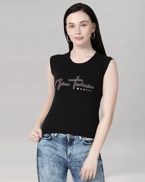 Buy Black Tops for Women by SELVIA Online