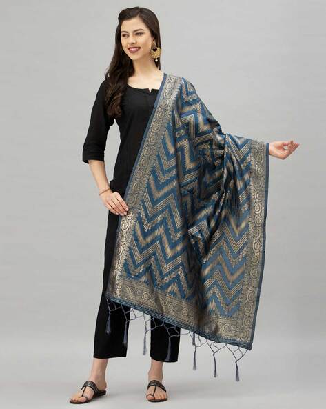 Printed Dupatta with Tassels Price in India