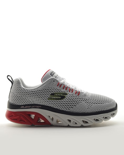 Glide-Step Sport Wave Heat Textured Lace-Up Casual Shoes