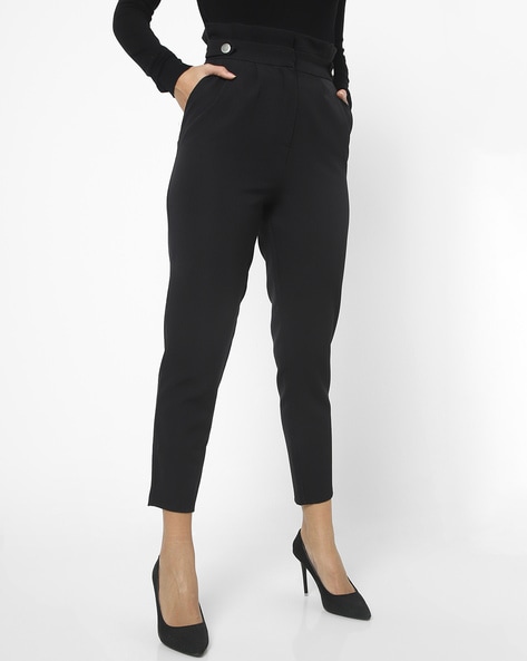 Black Tailored Trousers  Styched Fashion