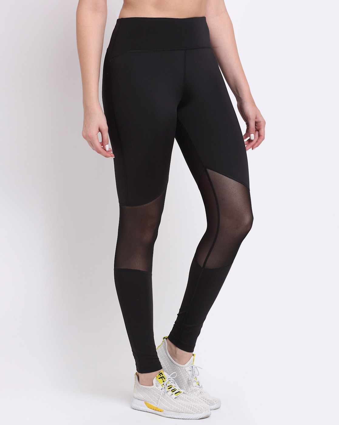 Victoria Sport Anytime Cotton Mesh-inset Leggings in S, Women's