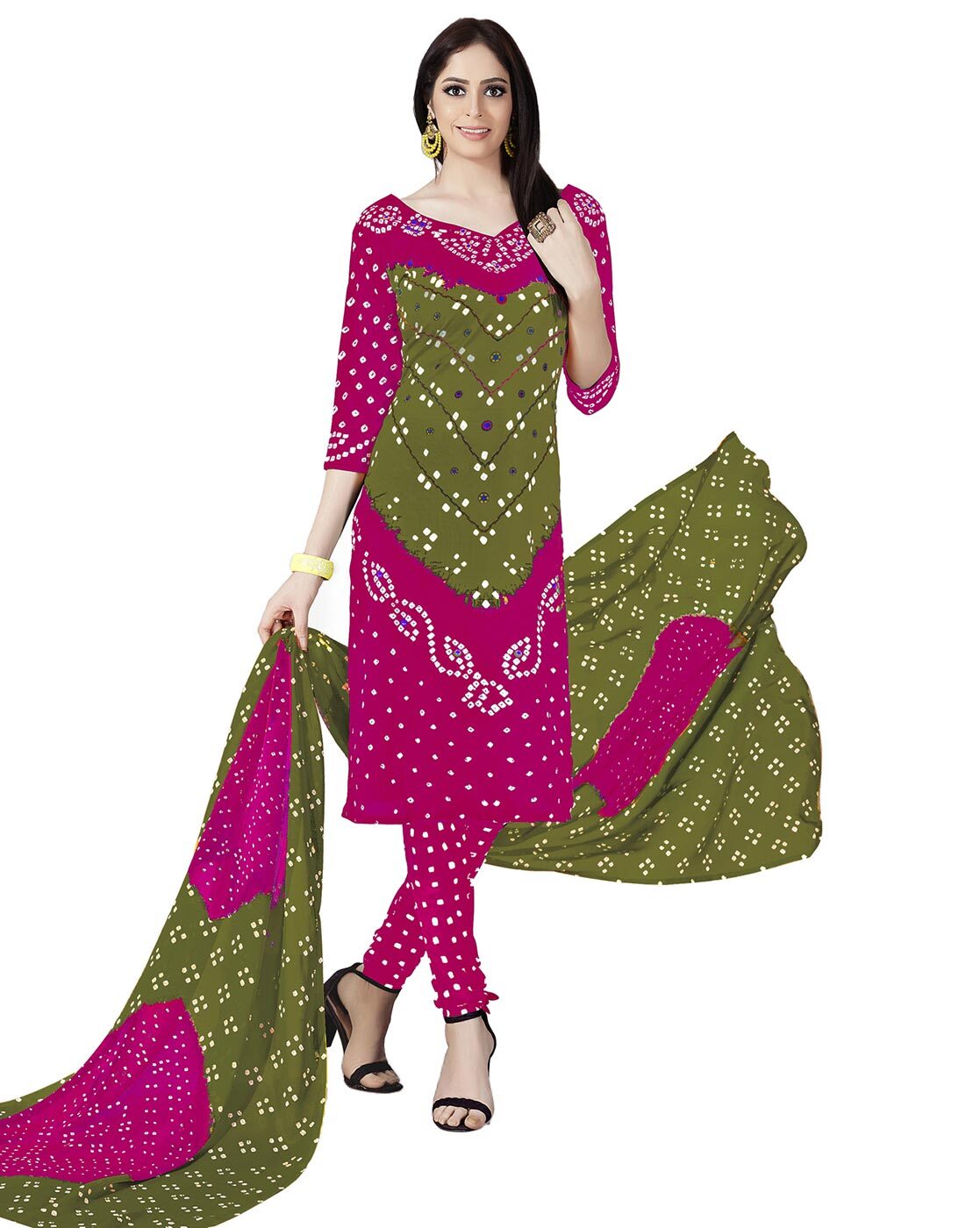 Buy Beige Dress Material for Women by MANVAA Online | Ajio.com