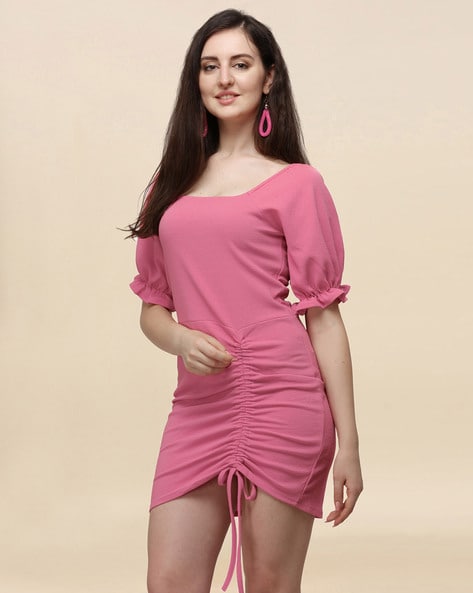 Buy ADOME Sexy Dresses for Women Sleeveless Spaghetti Strap Mini Club Party  Dress Ruffle Hem Slip Dress Online at desertcartINDIA