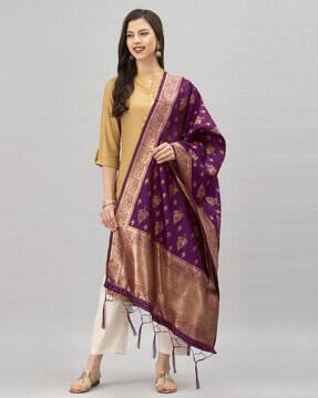 Purple Dupattas for Women by SATRANI 