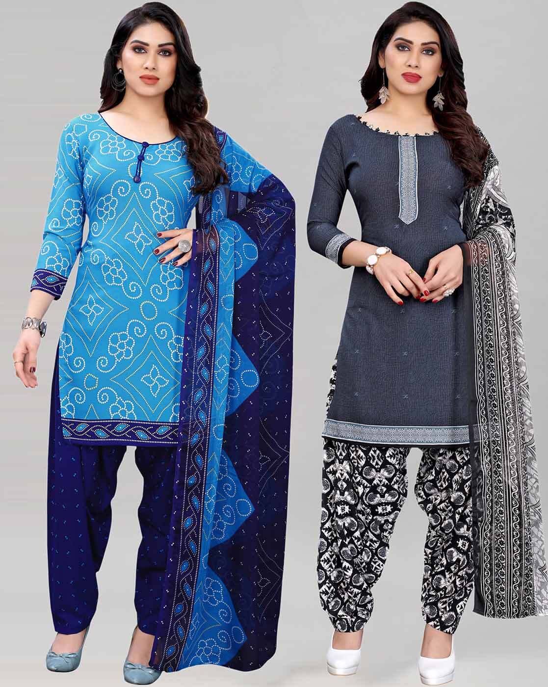 Buy Green Dress Material for Women by RAHI FASHION Online | Ajio.com