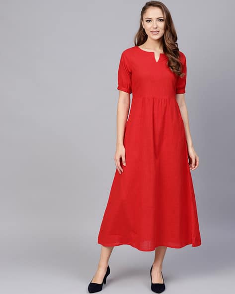 red color kurti online