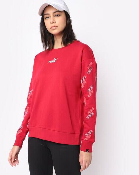 red puma sweatshirt