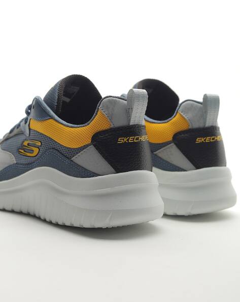 Buy Blue-Yellow-Black Casual Shoes for Men by Skechers Online
