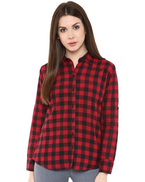 Buy Red Shirts for Women by Mayra 