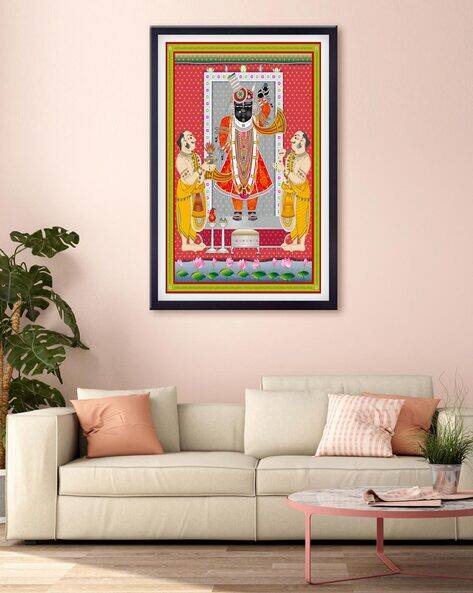 999store Shrinathji Printed Canvas Painting Wall Decor