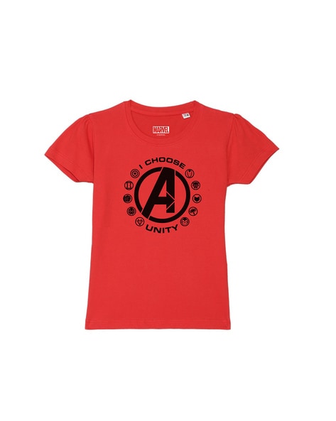 Amazon.com: Marvel Avengers Find Your Power Striped Logo Premium T-Shirt :  Clothing, Shoes & Jewelry