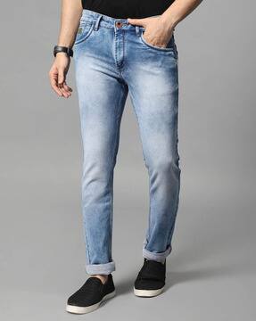 Buy Blue Jeans for Men by FUEL CLOTHING 