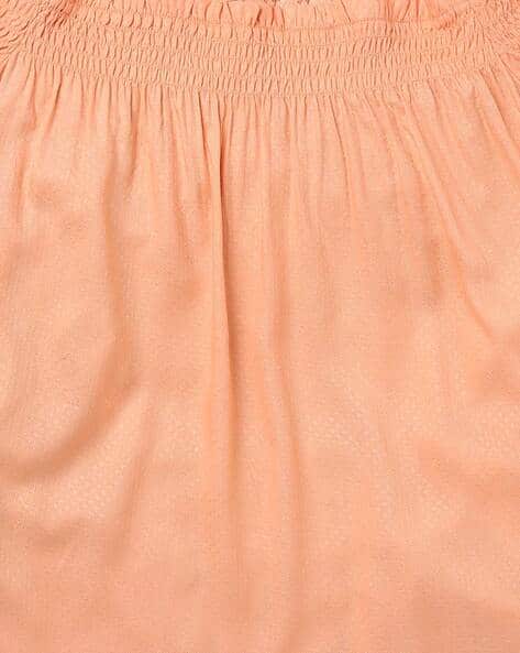 Round-Neck Top with Floral Print Cold Shoulders view 3