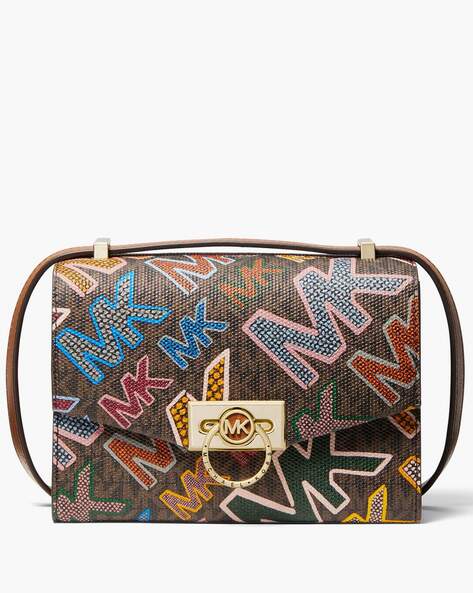Buy Michael Kors Hendrix Extra-small Graphic Logo Crossbody Bag |  Multicoloured Color Women | AJIO LUXE