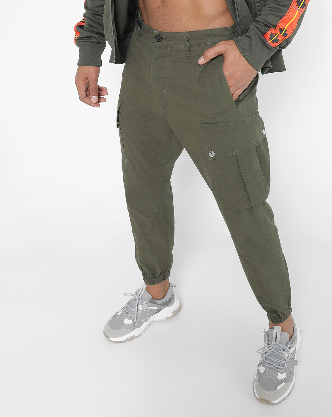 Dockers Men's Bellowed Pocket Cargo Casual Pants Army Green, $48 | Zappos |  Lookastic