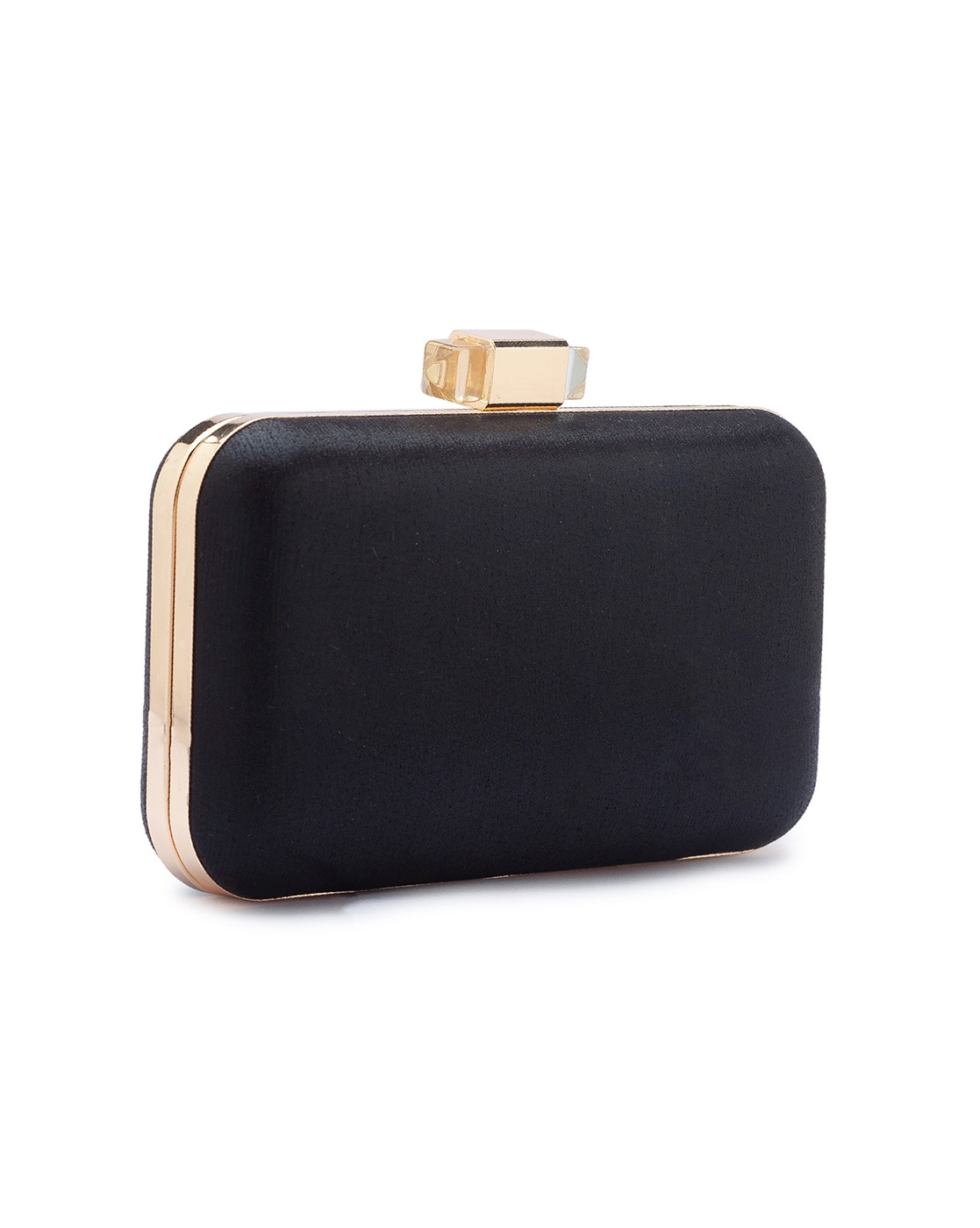 FOR THE BEAUTIFUL YOU Party Black Clutch Black - Price in India |  Flipkart.com