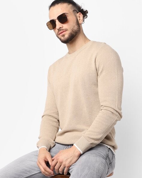 mens tan jumper