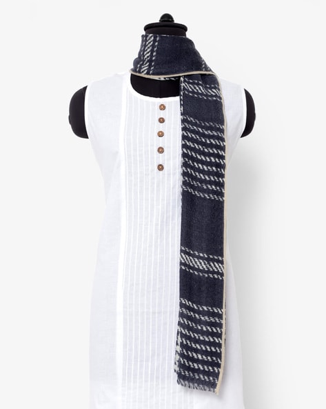 Striped Shawl with Fringes Price in India