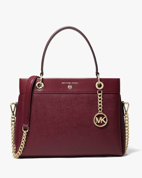 Michael Kors Susan Pebbled Leather Satchel