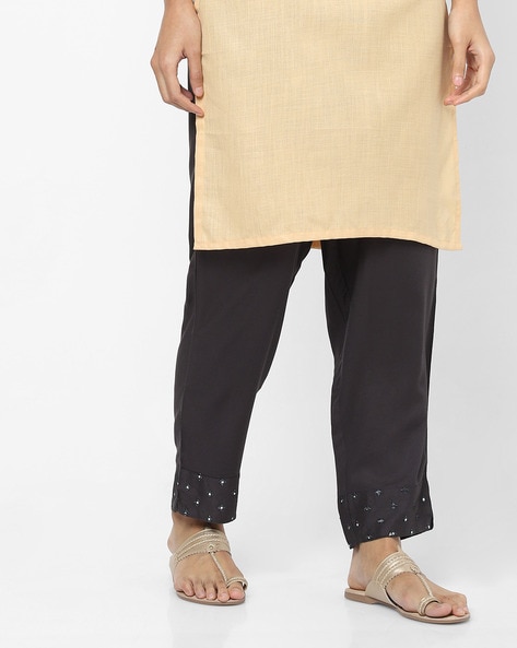 Ankle-Length Pants with Embellishments Price in India